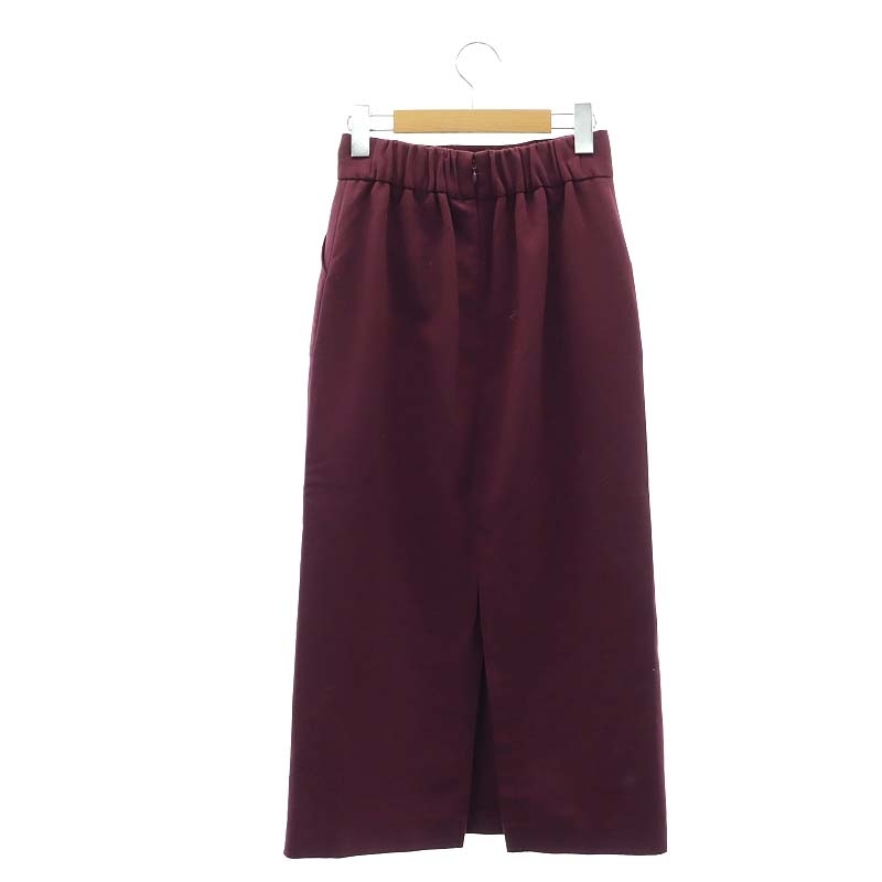 クラネ CLANE POCKET BASIC SKIRT タイトスカート ロング 1 紫 パープル /DF ■OS ■SH レディース_画像2