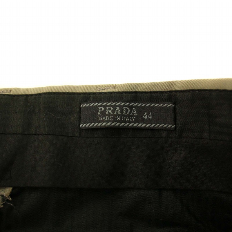  Prada PRADA брюки слаксы Zip fly 44 L серый /YT женский 