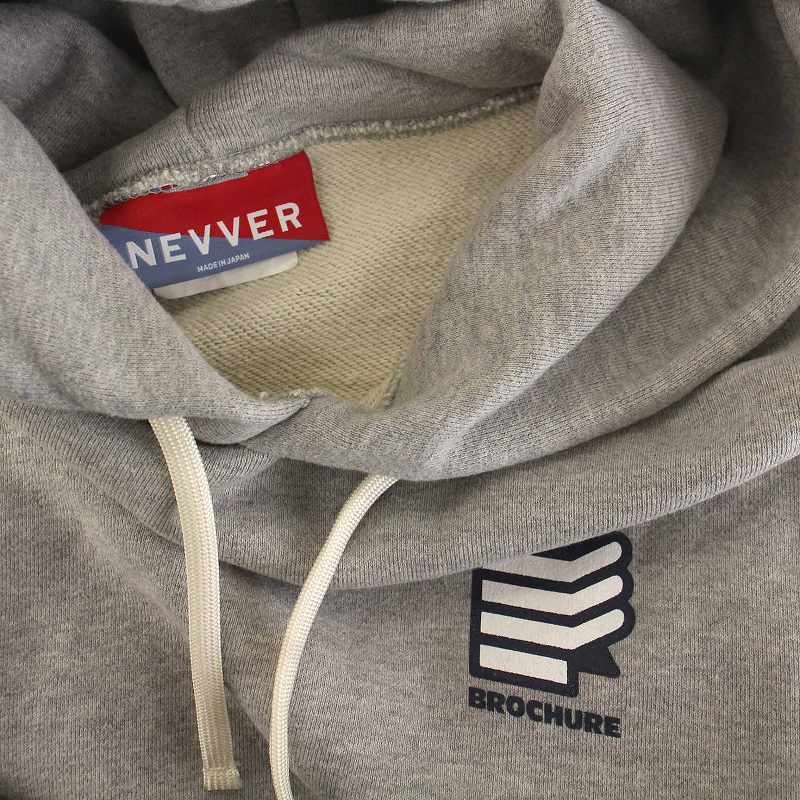 ニューアー NEVVER BROCHURE HOODED プルオーバー パーカー スウェット 長袖 XXL グレー /YM メンズ_画像5