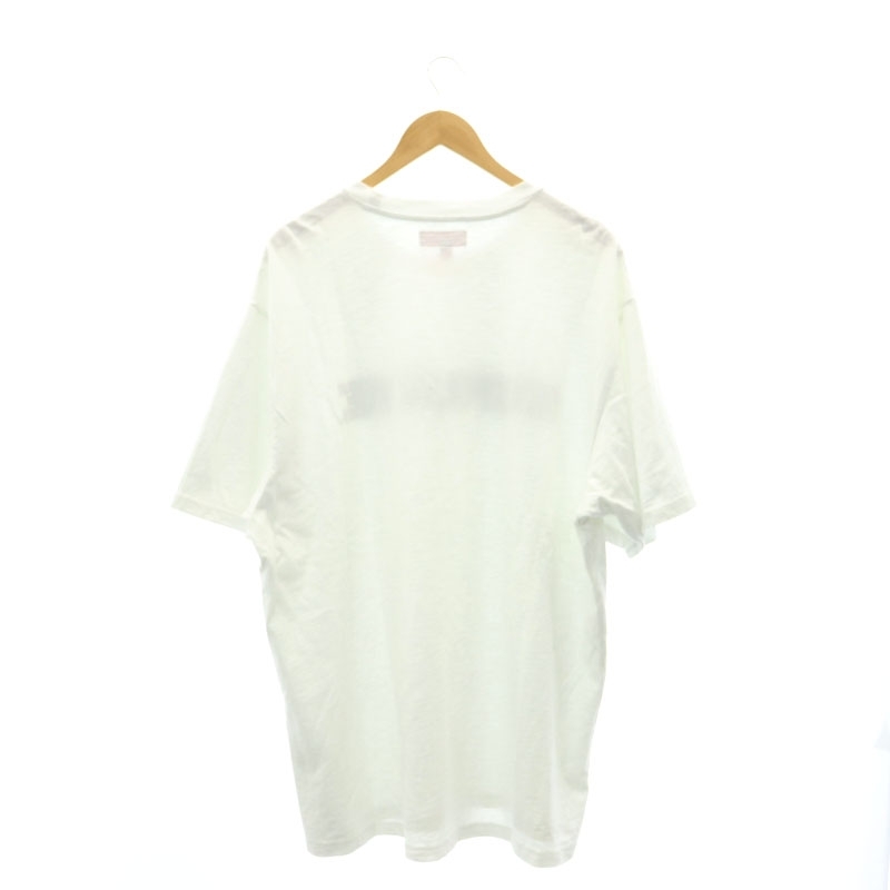 シュプリーム SUPREME 23AW College Logo S/S Tシャツ 半袖 ロゴ刺繍 XL 白 紺 ホワイト ネイビー /MI ■OS ■AD メンズ_画像2