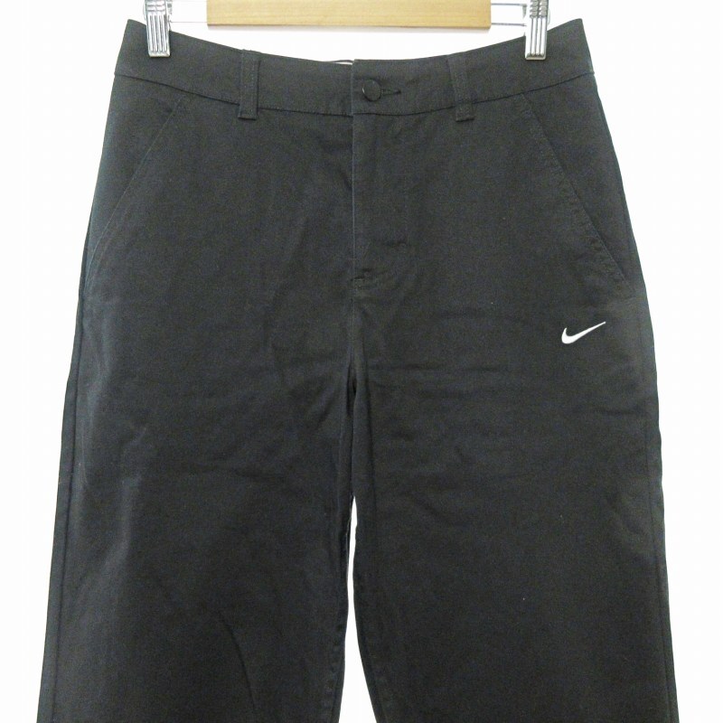 ナイキ NIKE 美品 AS M NL EL CHINO PANT ULCOTTON BLACK/WHITE 22HO-I コットン チノ パンツ スラックス ブラック 黒 M 0507 メンズ_画像3