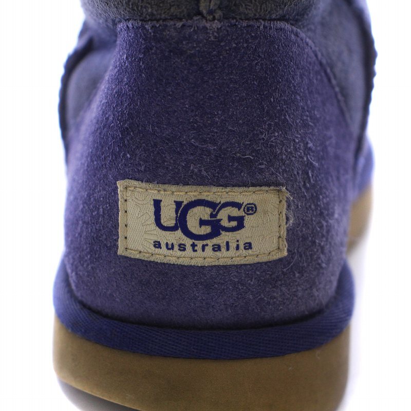 アグ オーストラリア UGG australia CLASSIC SHORT II クラシック ショート 2 ムートンブーツ シープスキン US10 27.0cm 青 S/N5825_画像4