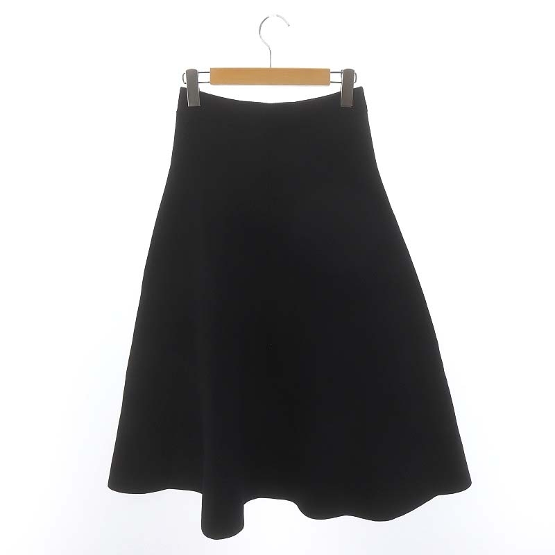  Stunning Lure STUNNING LURE knitted skirt long height mi leak height flair S black black /YQ #OS lady's 