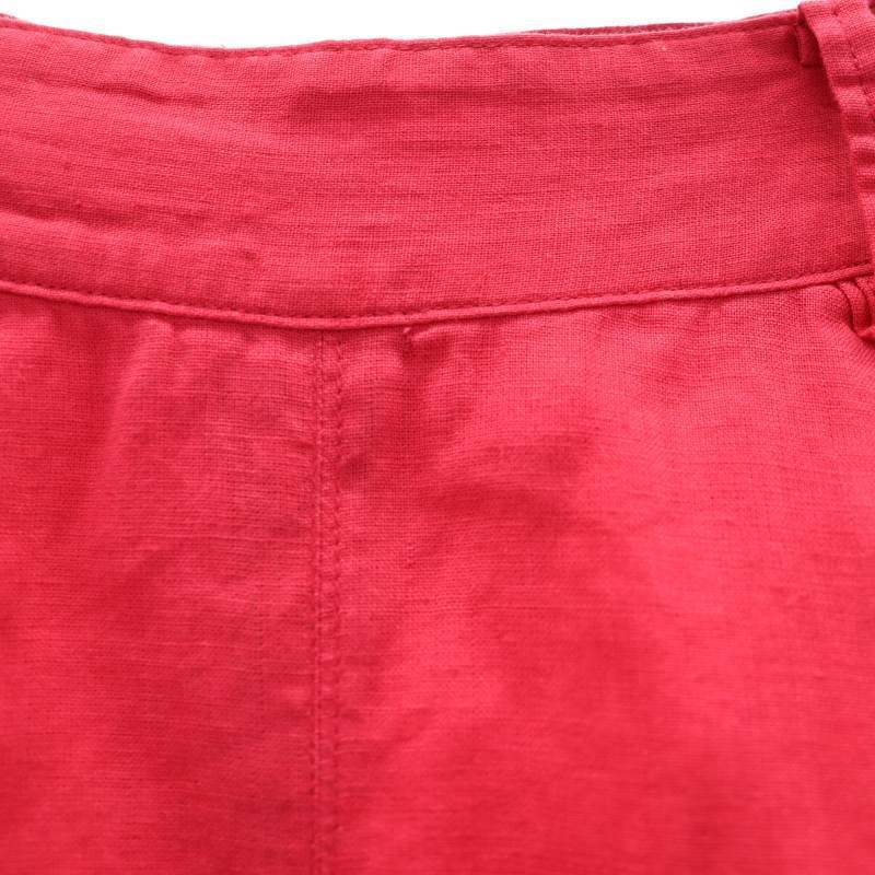プラージュ Plage 22SS Slit Linen スカート フレア ロング リネン 34 ピンク /HK ■OS レディース_画像6