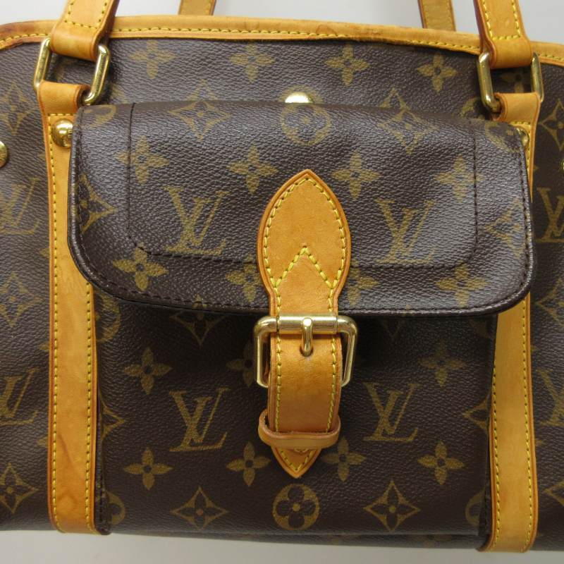 ルイヴィトン LOUIS VUITTON モノグラム サック バクスターPM M42027 ハンドバッグ 小型犬用 ペット用 キャリーバッグ 茶 ブラウン 0510 メ_画像6