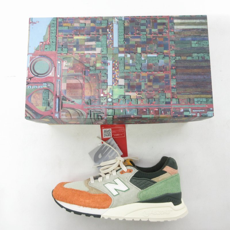 未使用品 キス KITH×Ronnie Fieg and the Frank Lloyd×ニューバランス タグ付 998 ブロードエーカー シティ 23.5cm U998KT1_画像9