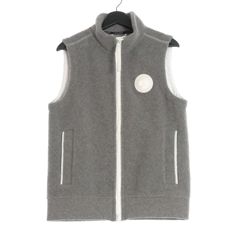 カナダグース CANADA GOOSE Mersey Vest Kind Fleece HUMANATURE フリースベスト S グレー 7052M1 国内正規 メンズ_画像1