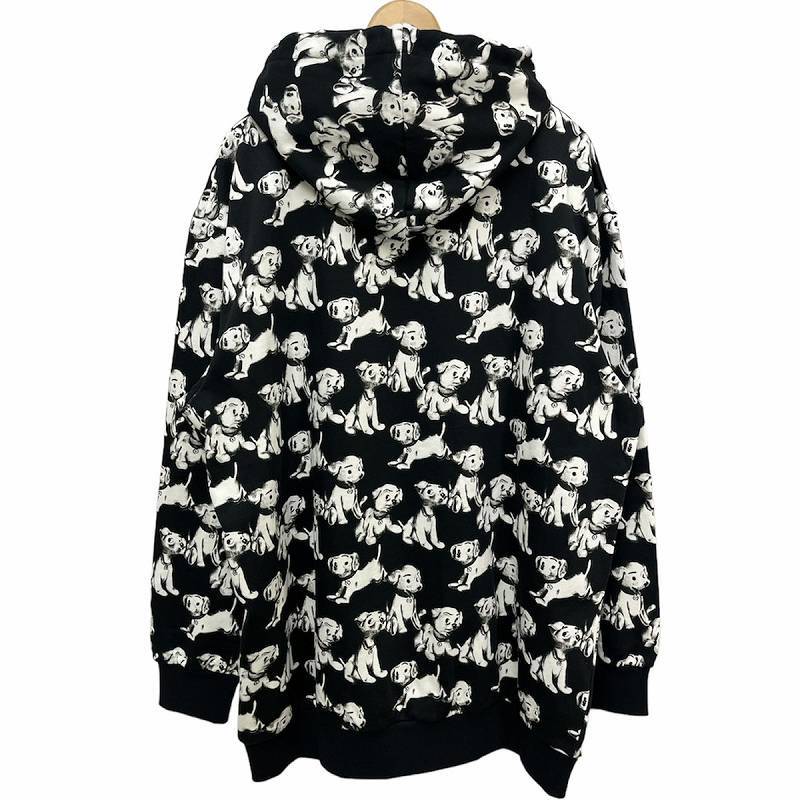  unused goods Celine CELINE 22SS oversize Parker AMY DORIAN ARTIST PRINT HOODIE pull over animal pattern XL black black 2Y6414