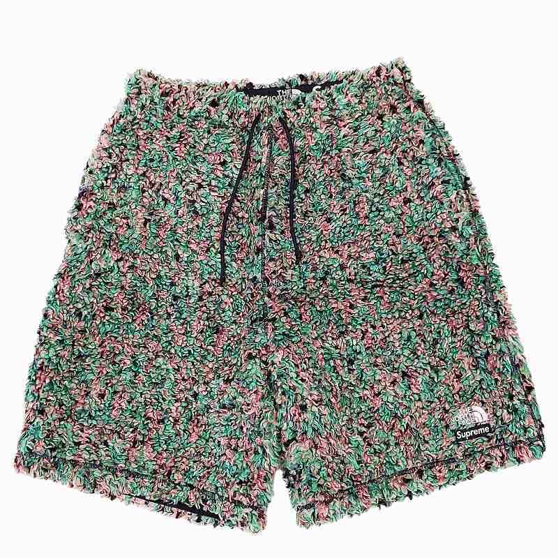 シュプリーム SUPREME ×THE NORTH FACE HIGH PILE FLEECE SHORT 23SS コラボ ショートパンツ ハーフパンツ イージー フリース ミックス NB_画像1