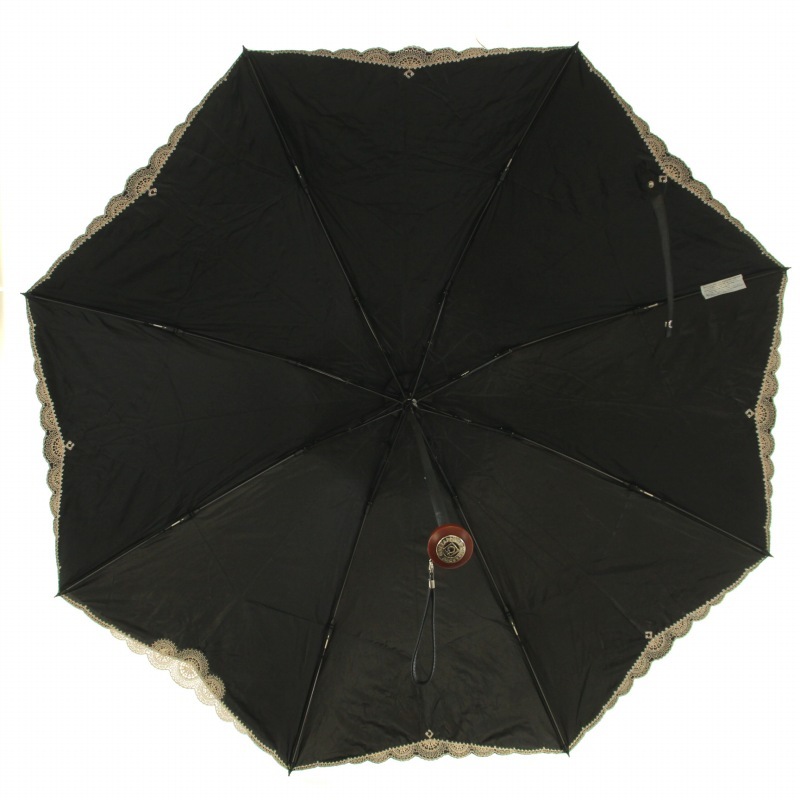 ゲラルディーニ GHERARDINI 折りたたみ 折り畳み 雨傘 日傘 レース ナイロン 黒 ブラック /BB レディース_画像2