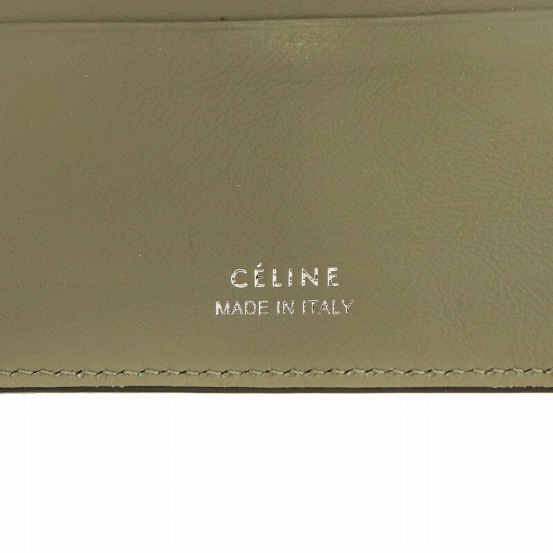 セリーヌ CELINE SMALL FOLDED MULTIFUNCTION 財布 三つ折り 小銭入れ レザー 黄 イエロー /AN5 ■OH レディース_画像3