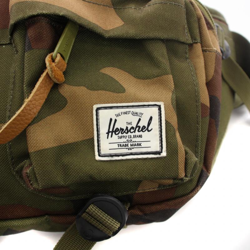 ハーシェル HERSCHEL ウエストバッグ ボディバッグ カモフラ 迷彩柄 ロゴ カーキ /BB メンズ_画像7