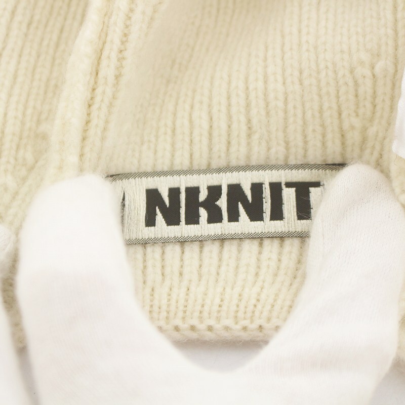 ンニット NKNIT バラクラバ ストール ウール 白 ホワイト /AN9 レディース_画像5
