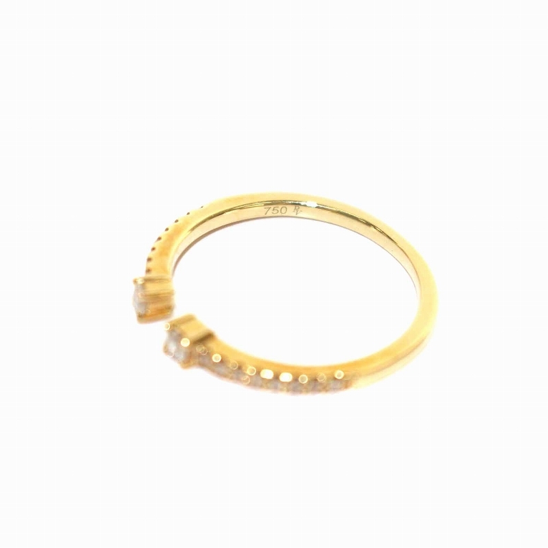 ポンテ ヴェキオ PONTE VECCHIO フォークリング 指輪 750 K18 ダイヤモンド 0.15ct 9号 イエローゴールド /YI7 レディース_画像8