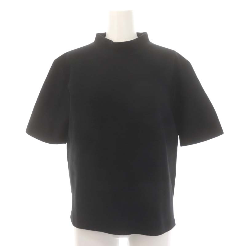 シーエフシーエル CFCL GARTER MOCK NECK T ニット カットソー 半袖 モックネック 1 黒 ブラック /MI ■OS レディース_画像1