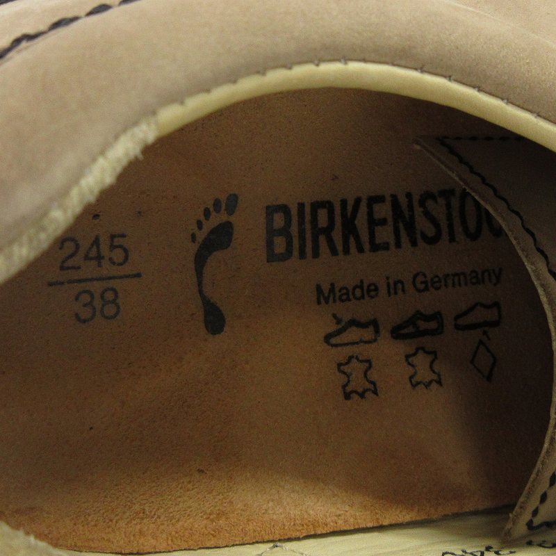 ビルケンシュトック BIRKENSTOCK バンクーバー VANCOUVER スニーカー シューズ スエード 34033 ベージュ 38 24.5cm位 靴 レディース_画像6
