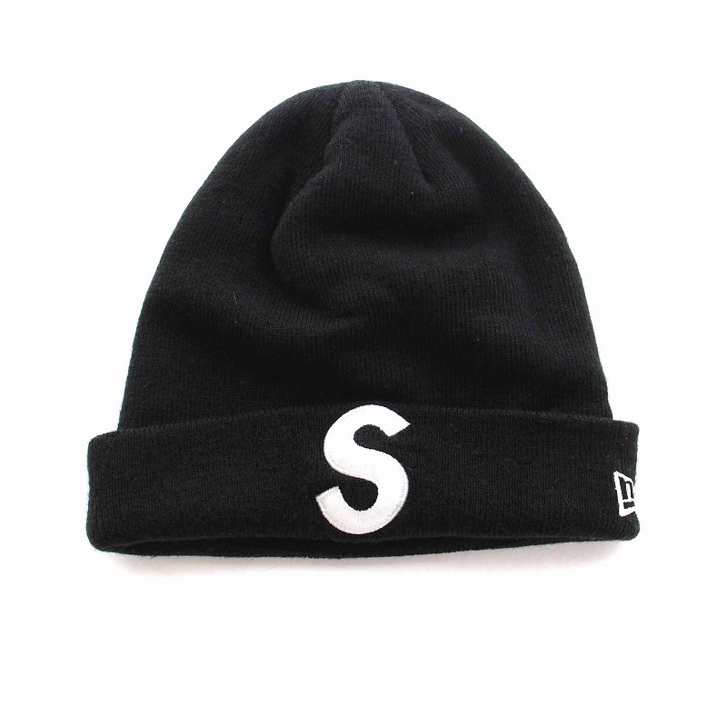 シュプリーム SUPREME ニューエラ New Era S Logo Beanie Sロゴビーニー ニット帽 帽子 ニットキャップ 黒 ブラック メンズ レディース_画像1