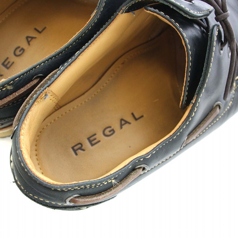 リーガル REGAL デッキシューズ レザー レースアップ 25cm 紺 ネイビー W352AG /TK メンズ_画像8