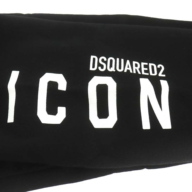 未使用品 ディースクエアード DSQUARED2 タグ付き Black Icon Sweatpants スウェットパンツ S79KA0020 ジョガーパンツ ロゴ 黒 ブラック L_画像4