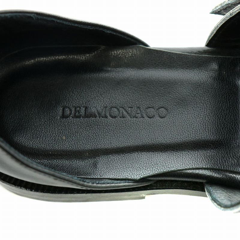 デルモナコ DELMONACO パンプス ベルト 23.5cm 黒 ブラック /AN2 レディース_画像4