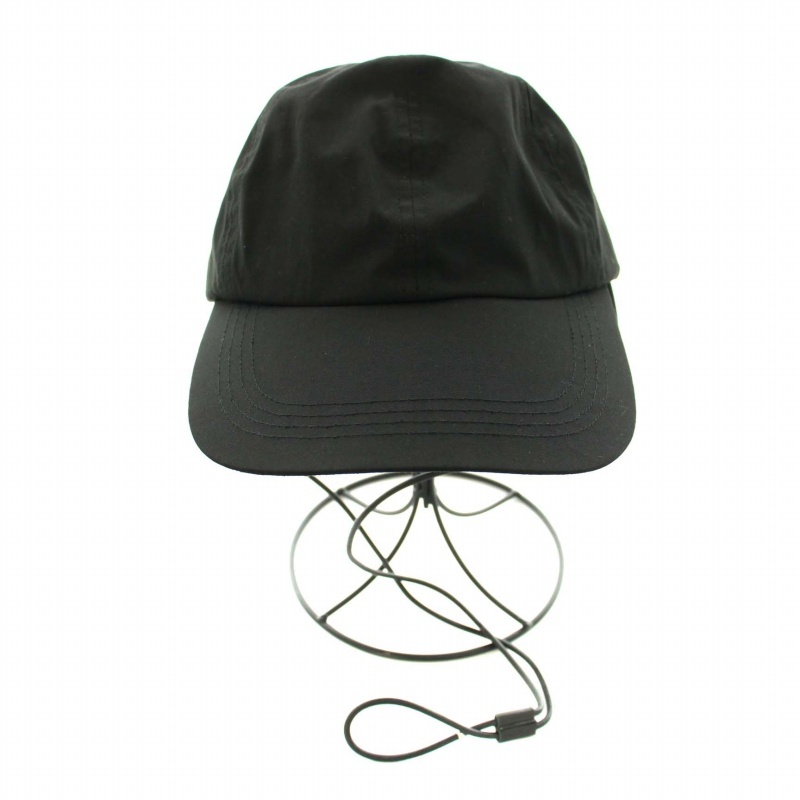 トゥデイフル TODAYFUL 23SS レザーコードキャップ Leather Cord Cap 野球帽 キャンバス レザー F 黒 ブラック /YT レディース_画像2