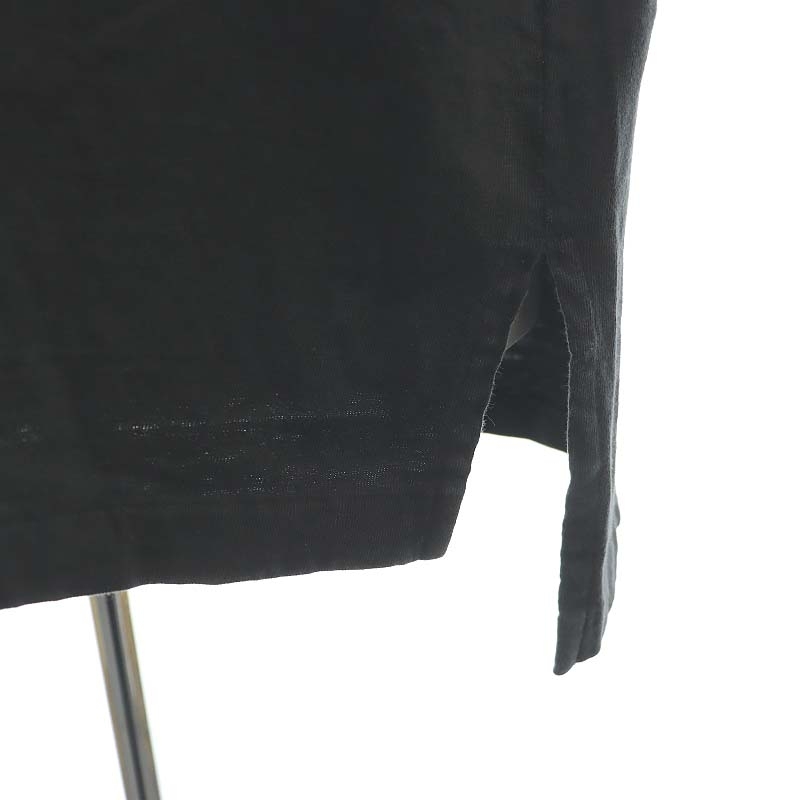 レミレリーフ REMI RELIEF オーバーサイズロングTシャツ カットソー 半袖 クルーネック F 黒 ブラック /AT ■OS ■SH レディース_画像5