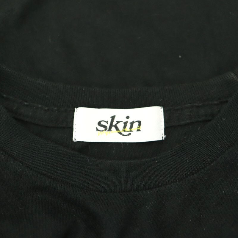 スキン SKIN TUESDAY T SHIRTS 別注Tシャツ カットソー 半袖 ロゴ 黒 白 ブラック ホワイト /CX ■OS ■SH レディース_画像3