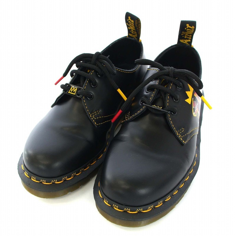 ドクターマーチン DR.MARTENS BASQUIAT 3ホール オックスフォードシューズ レースアップ レザー UK3 22cm 黒 ブラック 1461 /TK レディース_画像2