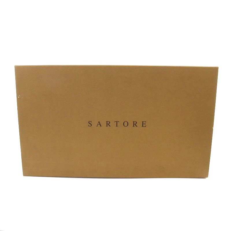 サルトル SARTORE ブーツ ロング チャンキーヒール レザー 36.5 23.5cm ダークブラウン /YO24 レディース_画像6