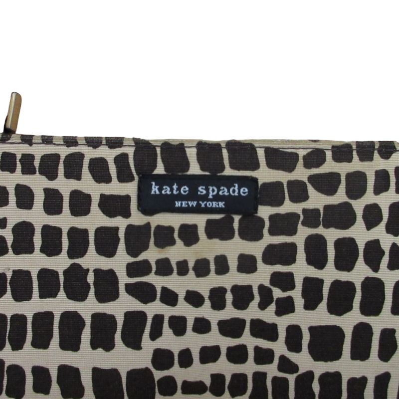 ケイトスペード KATE SPADE ハンドバッグ トートバッグ レザーハンドル 総柄 茶 ブラウン ■GY14 0511 レディース_画像3