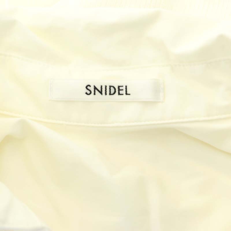 スナイデル snidel 23SS ベストレイヤードミニワンピース 長袖 ニット シャツ F オフホワイト /DO ■OS レディース_画像3