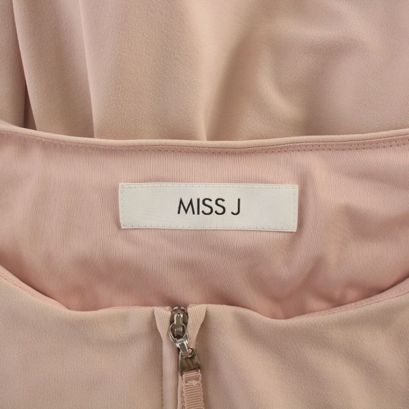 ミス ジェイ MISS J オールインワン 半袖 ノーカラー ショートパンツ 無地 36 M ピンク /BB レディース_画像4