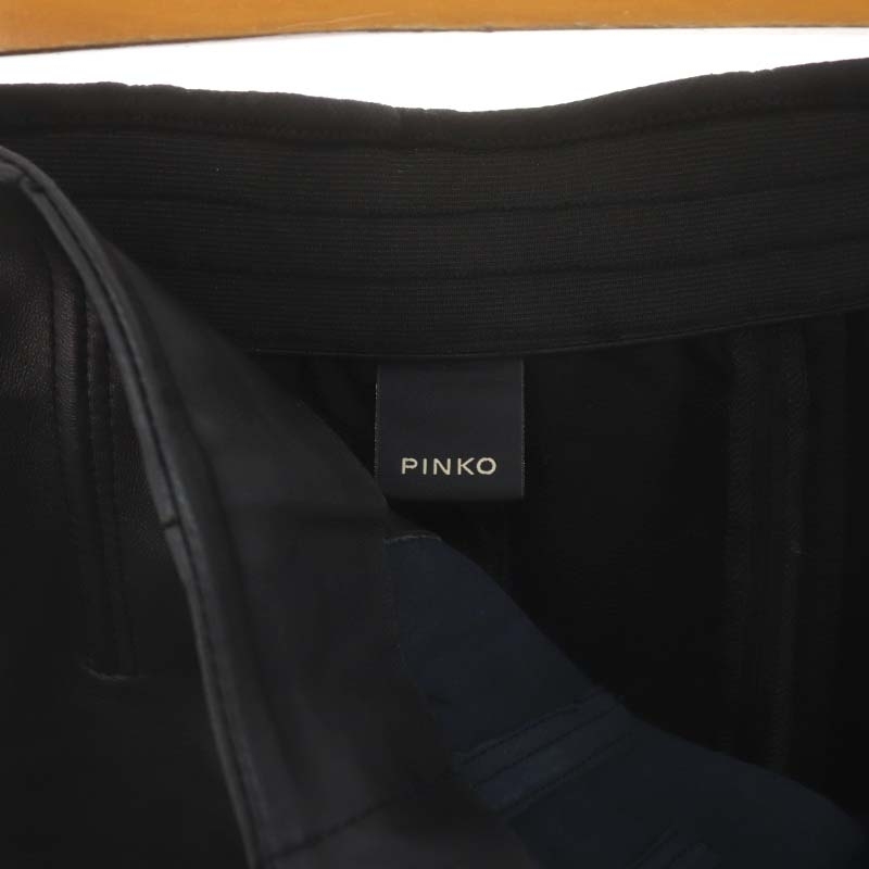  pin koPINKO ram leather leggings pants switch US2 black black /HK #OS lady's 