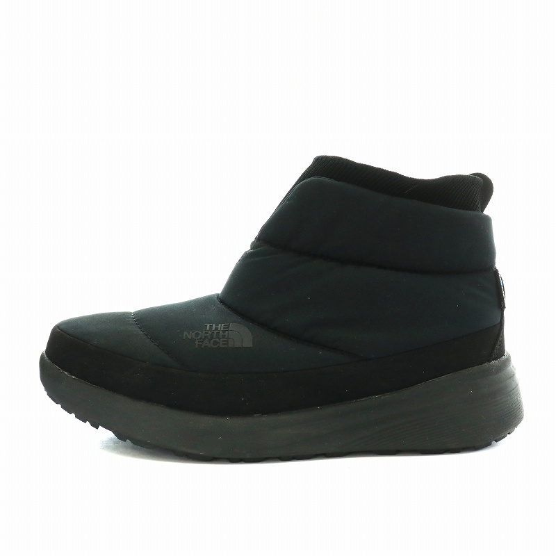 人気便利グッズ ザノースフェイス THE NORTH FACE ヌプシ ブーティ ウォータープルーフ ニット ミニ ショートブーツ 24.0cm 黒 その他