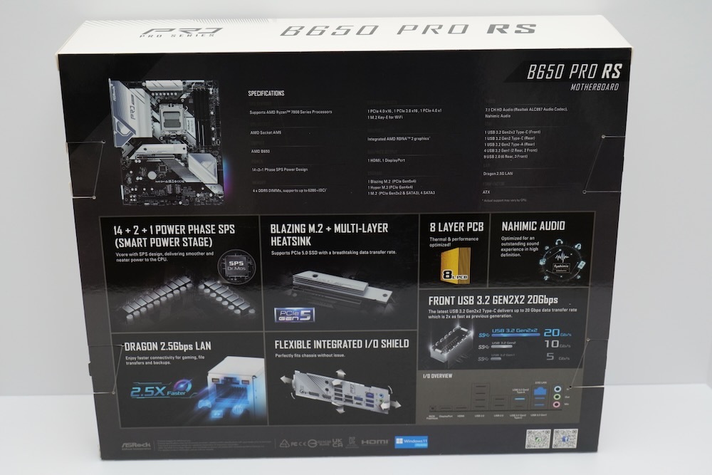 ★ASRock B650 Pro RS AMD Ryzen7000シリーズ Soket AM5 ATX マザーボード 中古 の画像2