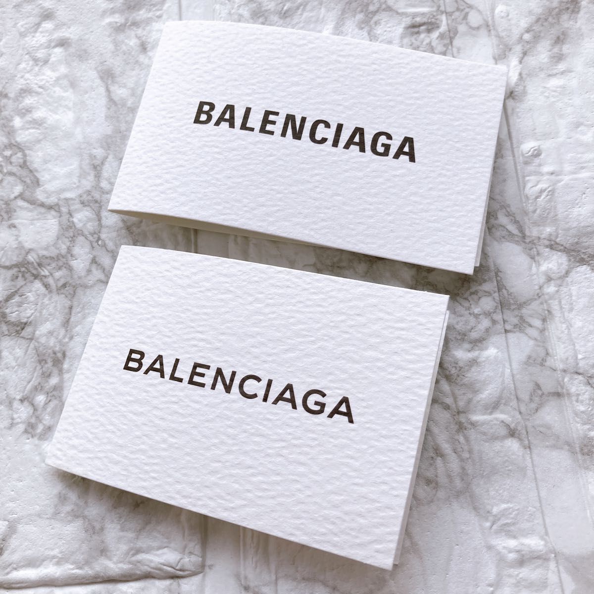 BALENCIAGA バレンシアガ ペーパーミニウォレット　三つ折り財布　ミニサイフ　コンパクトサイフ　ライトブルー　正規品