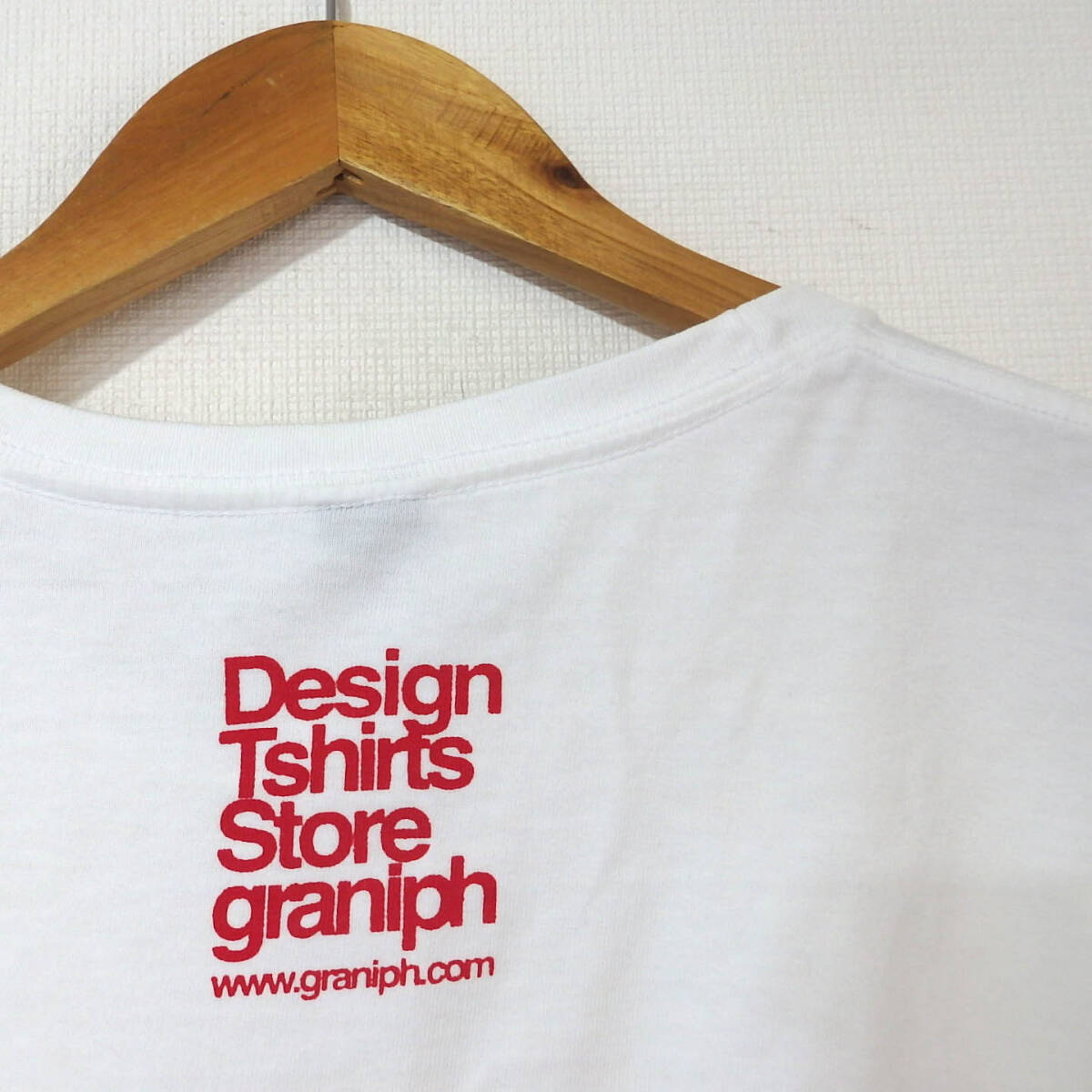 【送料無料】グラニフTシャツ２枚セット/ロゴデザイン　エビフライ　Sサイズ　Design Tshirts Store graniph_画像4