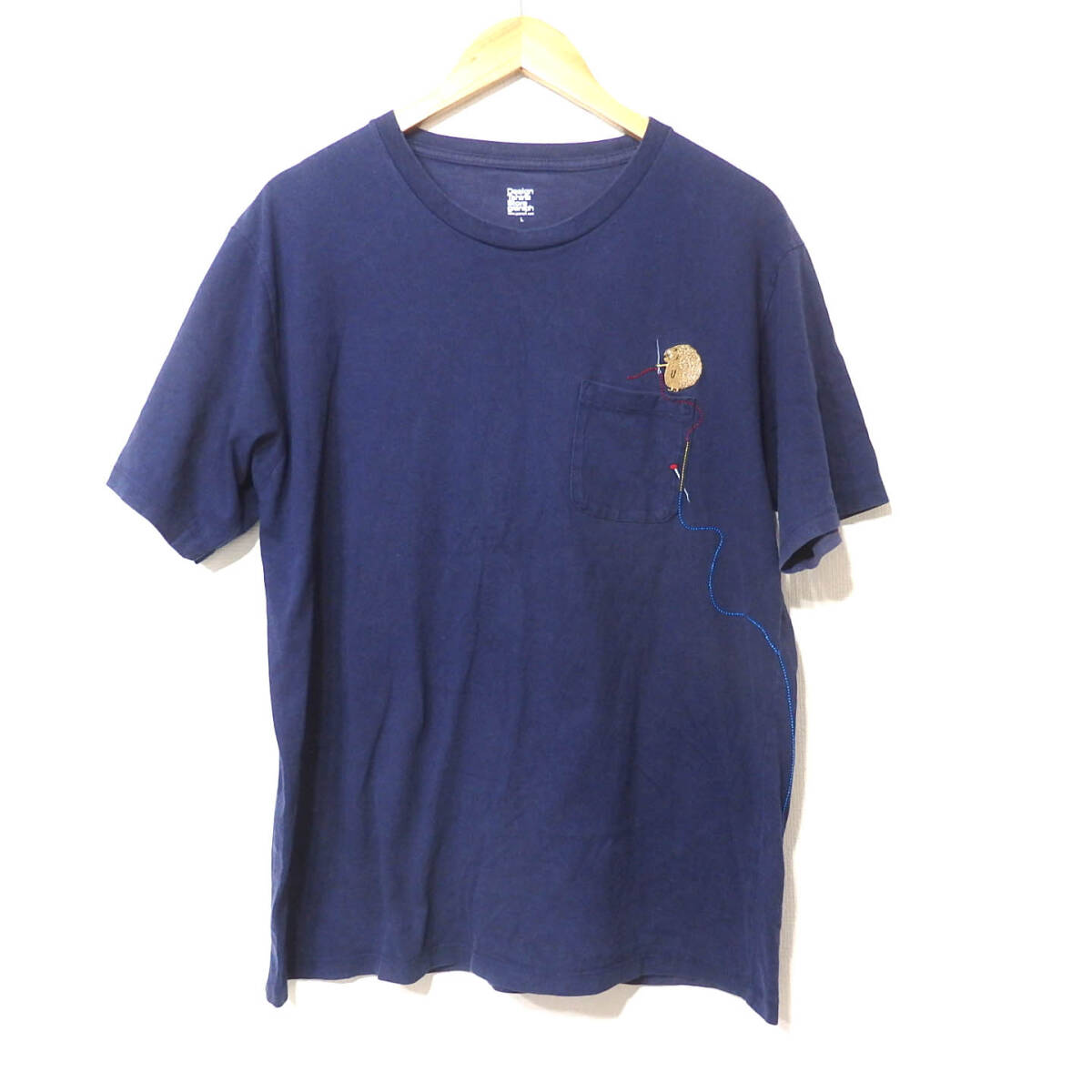 【送料無料】グラニフ ハリネズミTシャツ/色褪せあり　Lサイズ　難あり　Design Tshirts Store graniph
