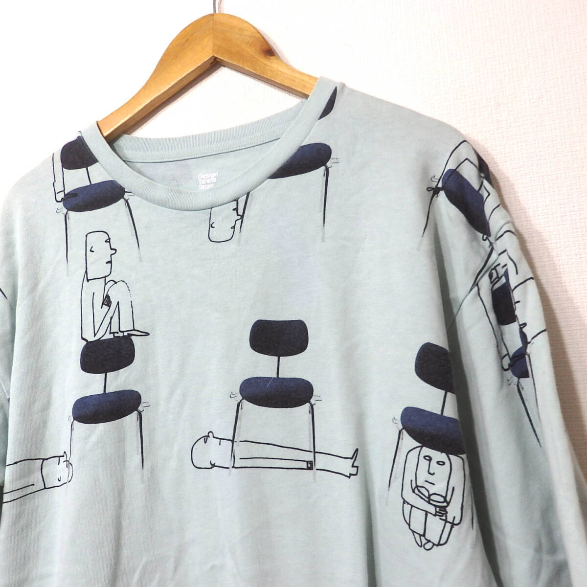 【送料無料】グラニフTシャツ/厚手　Mサイズ　ゆったりめ　椅子　Design Tshirts Store graniph