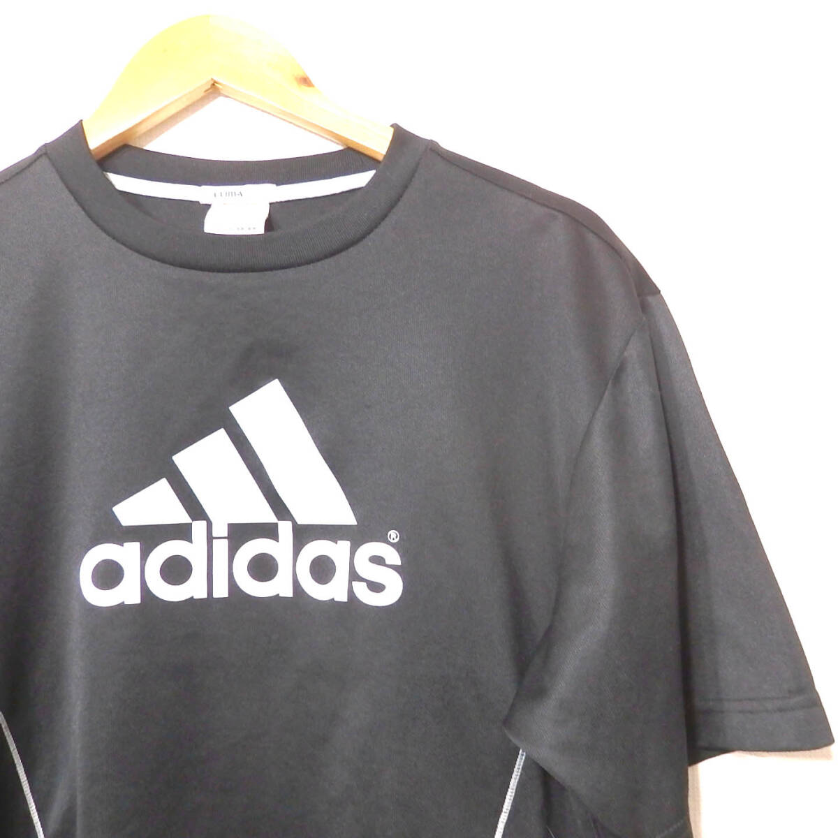 【送料無料】アディダスTシャツ２枚セット/白　黒　Lサイズ　　adidas スポーツ　カジュアル_画像5