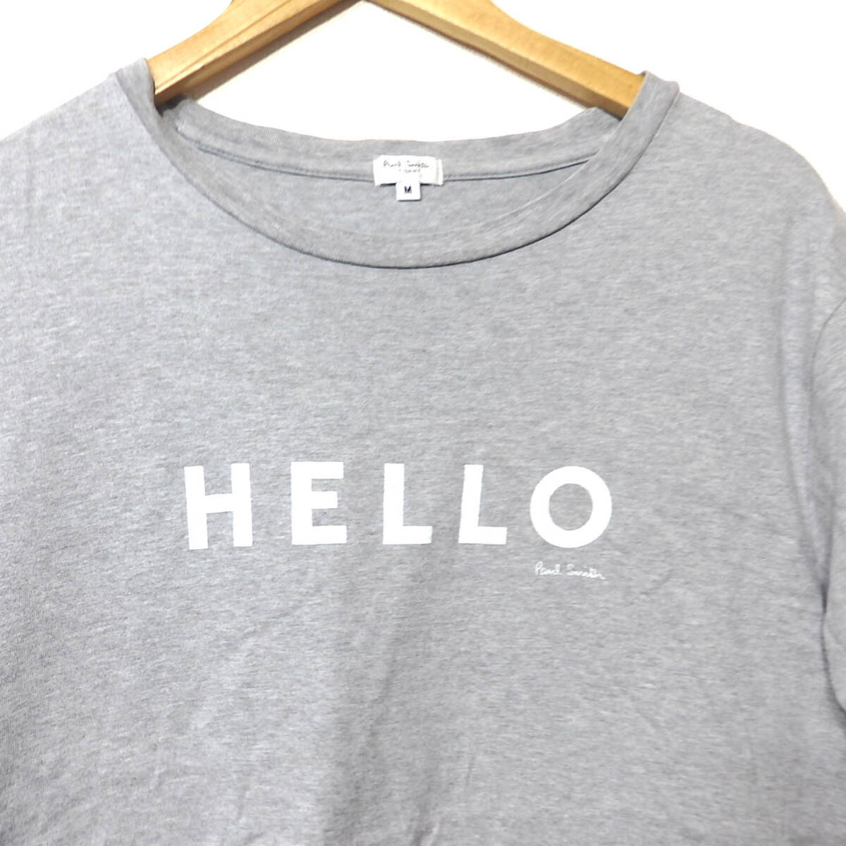 【送料無料】ポールスミスTシャツ/hello goodbye Mサイズ　paulsmith ヨレあり_画像1