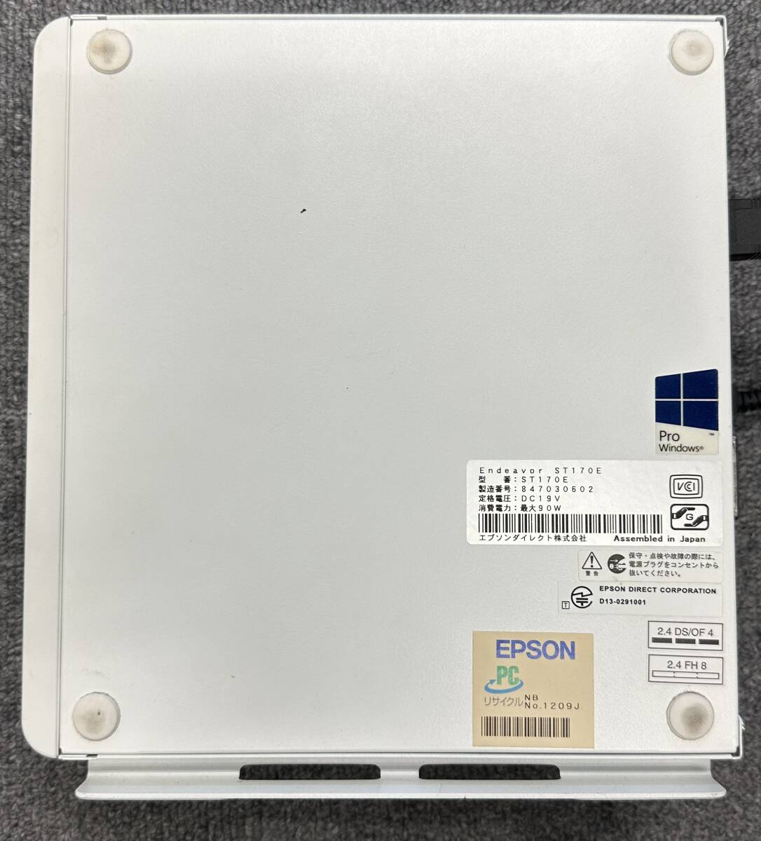 EPSON Endeavor ST170E Core i5 8GB ストレージ無 【動作未確認】ジャンク デスクトップ パソコン PC_画像4