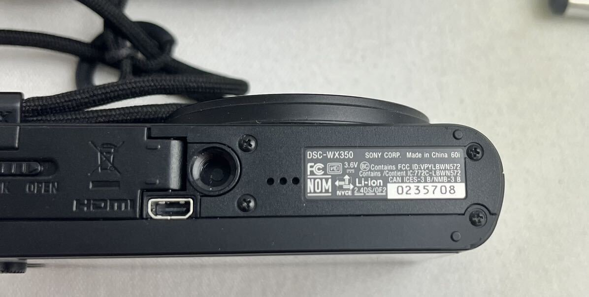 (SI)美品　デジタルカメラ デジカメ　コンデジ　SONY ソニー　バッテリー有り　動作確認済み　DSC-WX350 _画像4