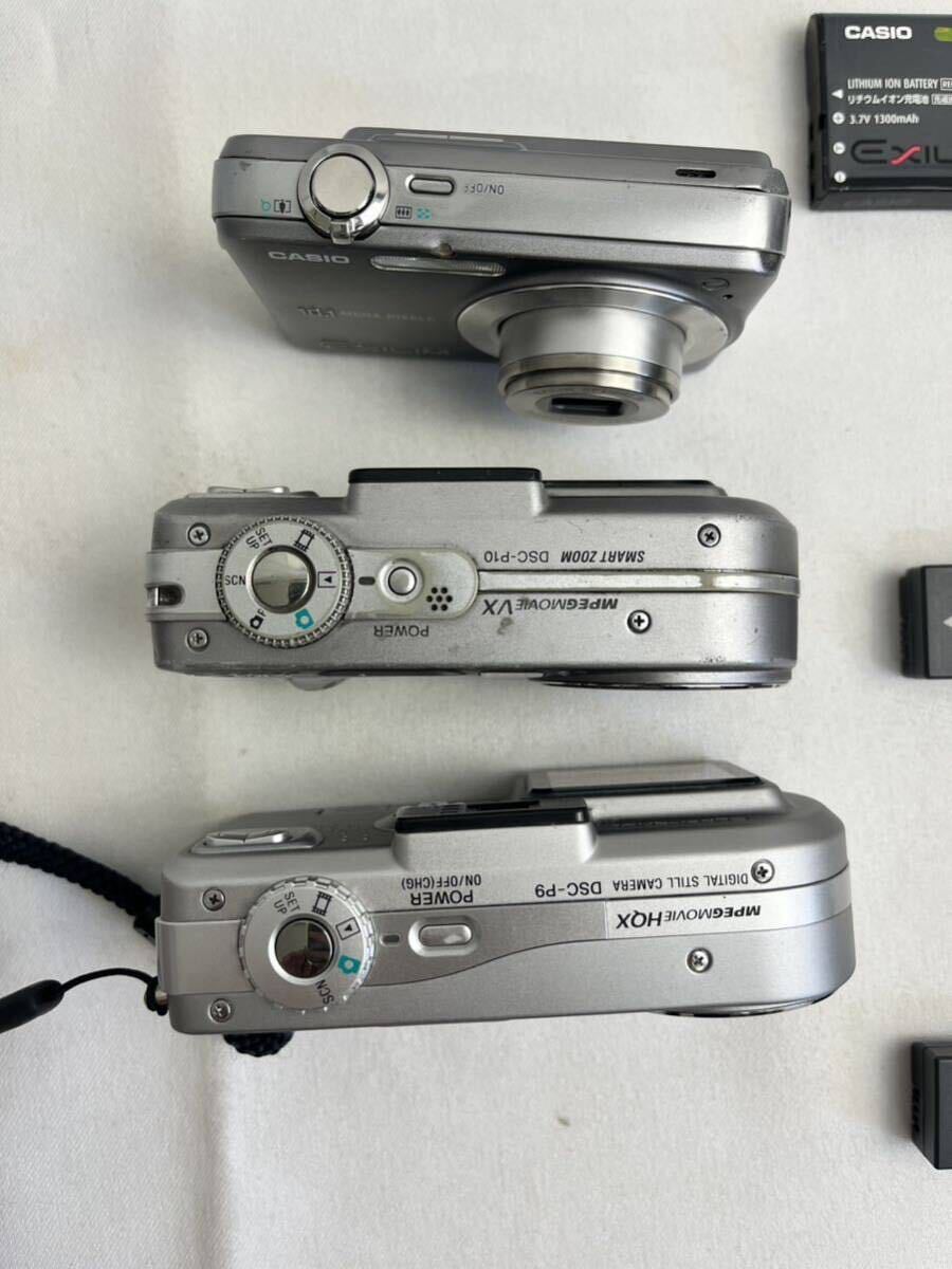 (FU)デジタルコンパクトカメラ　デジカメ　コンカメ　まとめ売り　バッテリー有り　動作未確認　CASIO SONY Nikon クールピクス800 DSC-P10_画像4