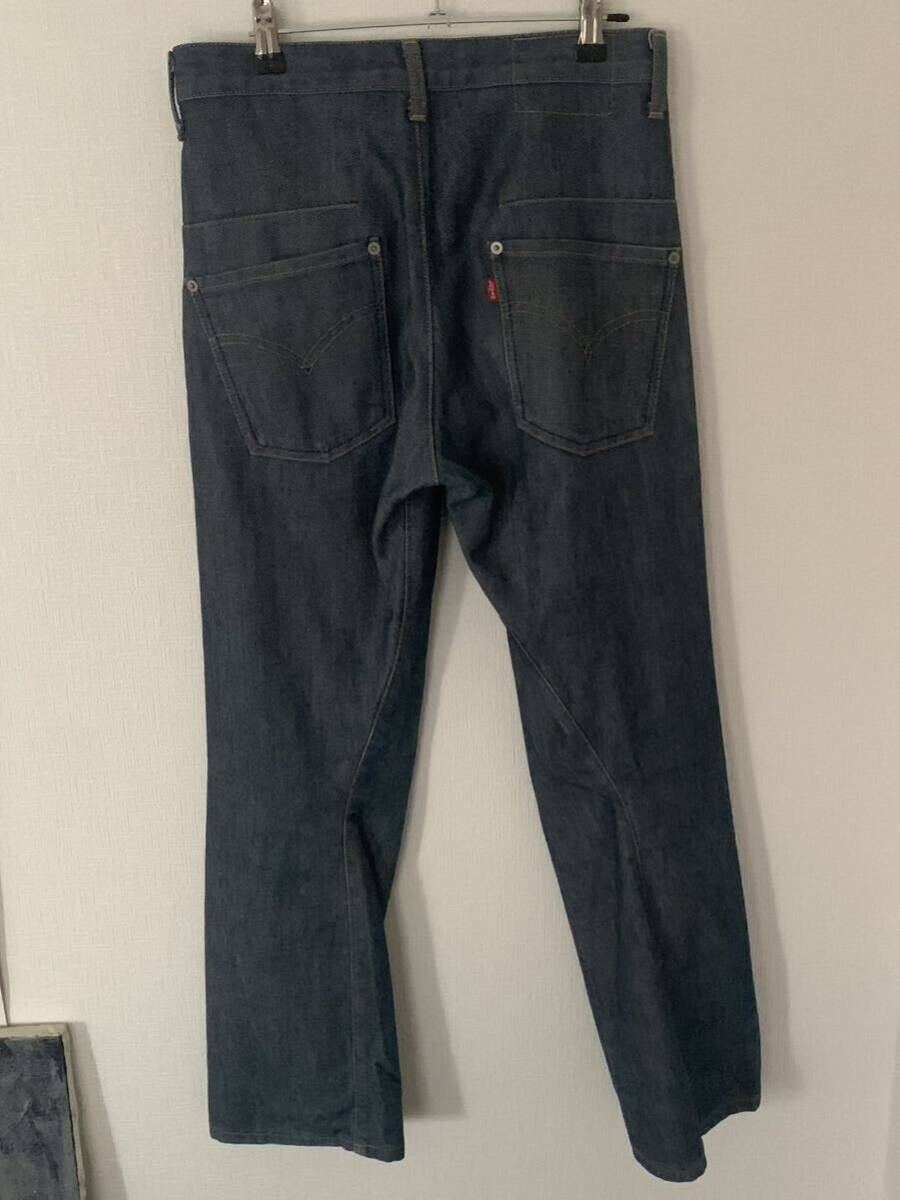 日本製 Levi's Engineered Jeans Loose リーバイス エンジニアードジーンズ シンチバック 立体裁断 デニムパンツ ジーンズ 極美品 デニム張_画像3