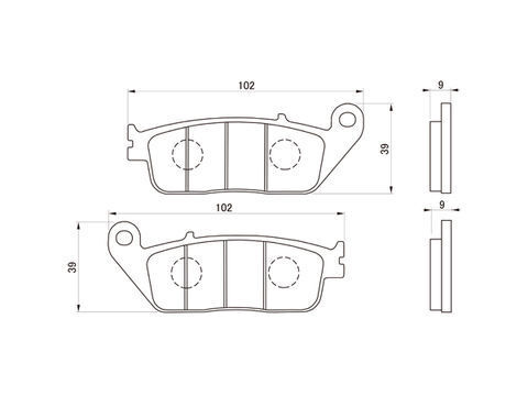 デイトナ ゴールデンパッド X 通しナンバー：019 ホンダ シャドウスラッシャー400 97122 DAYTONA_画像5