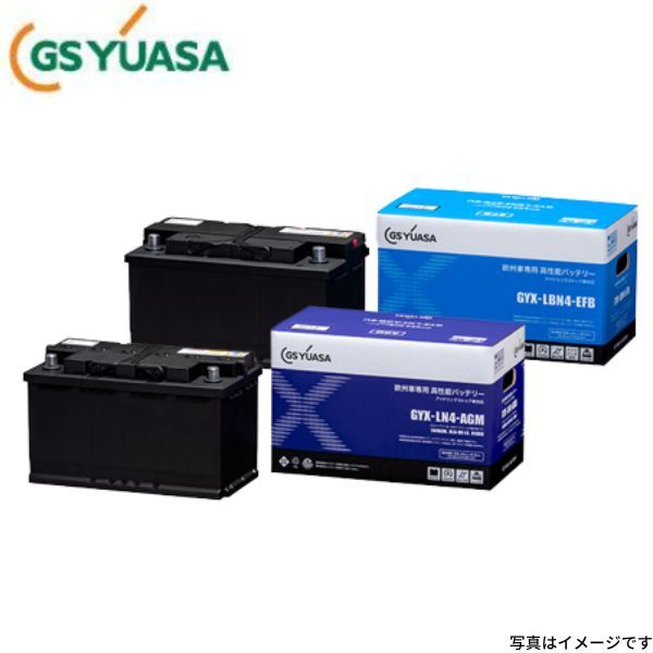 GYX-LN4-AGM GSユアサ バッテリー GYXシリーズ 標準仕様 A4 2.0 TFSI クワトロ DBA-8KCDNF アウディ カーバッテリー 自動車用 GS YUASA_画像1
