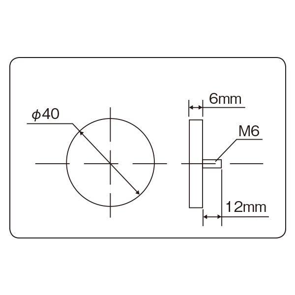 デイトナ ラウンドリフレクター 単体 ネジ止めタイプ φ40×φ6 レッド 76289 DAYTONA 送料無料_画像2