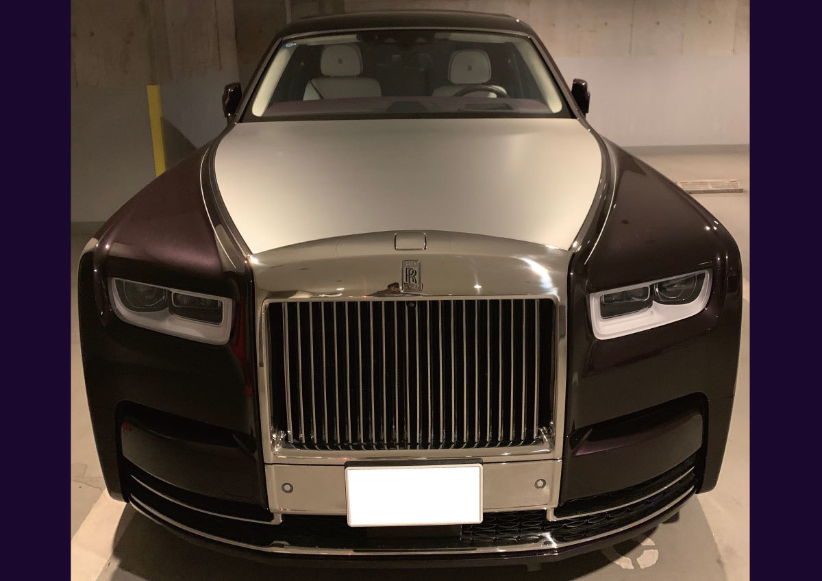 H30 2018 Rolls Royce Phantom Ⅷek stain tido( long ) 5 person left hand drive regular dealer car one owner purple / silver two-tone 