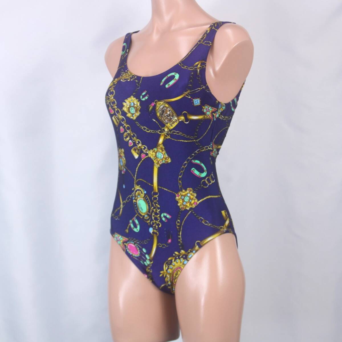 U9038* рисунок . рука купальный костюм женский LL размер One-piece заметный высокий ноги модный плавание плавание плавание Pooh рубин chi море 